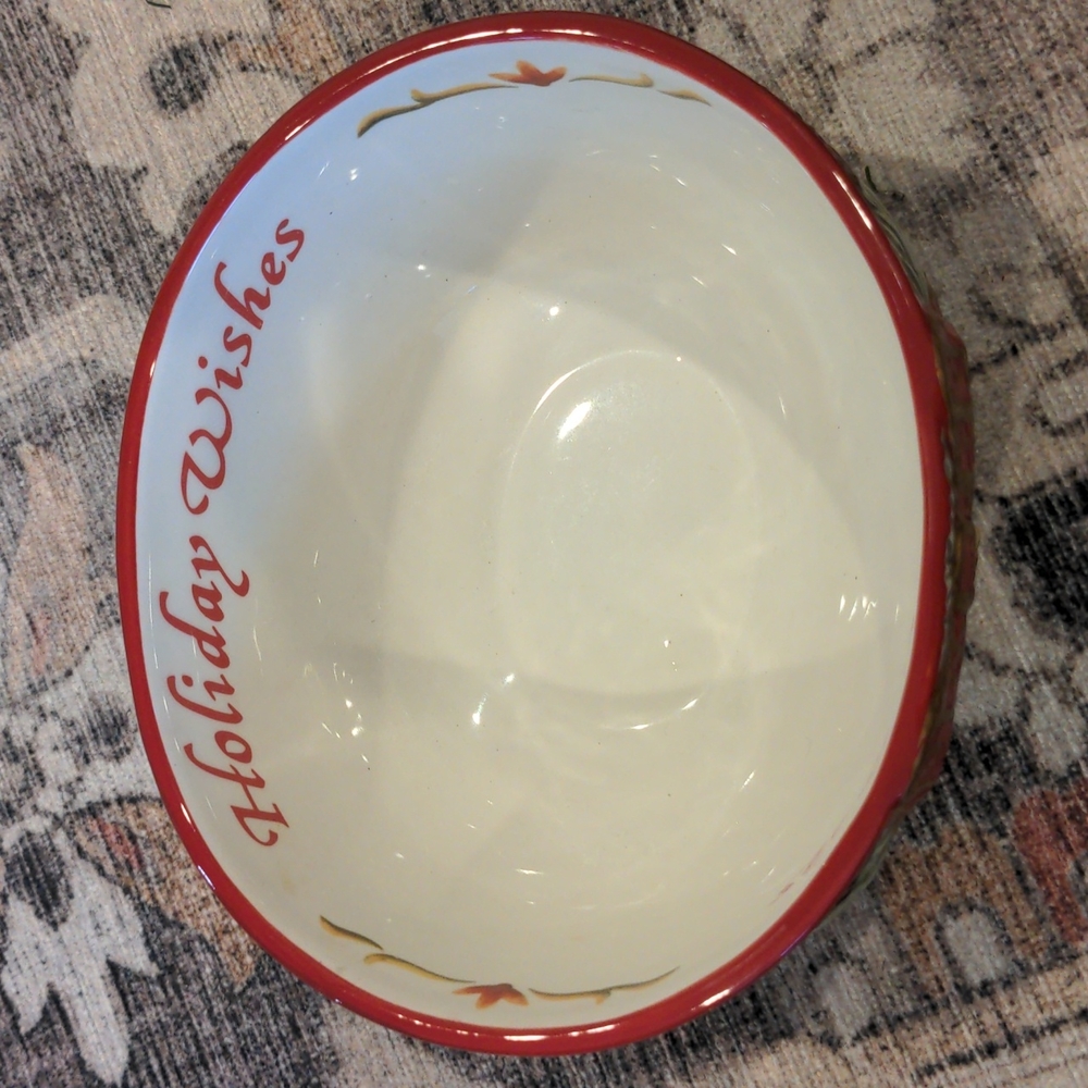 Fritz and Floyd Damask Holiday Bowl